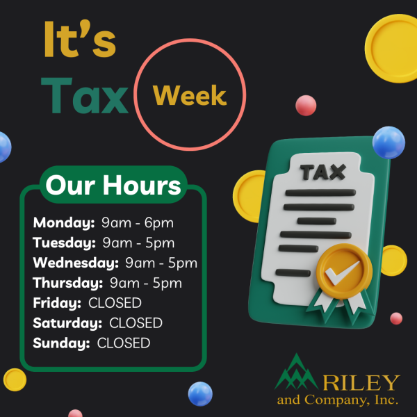 Tax Week Hours of Operation
