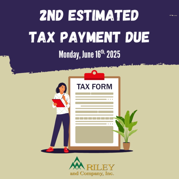 2nd Estimated Tax Payment