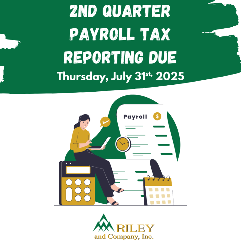 2nd Quarter Payroll Tax Reporting