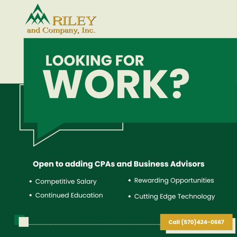 Always looking to add to our team!