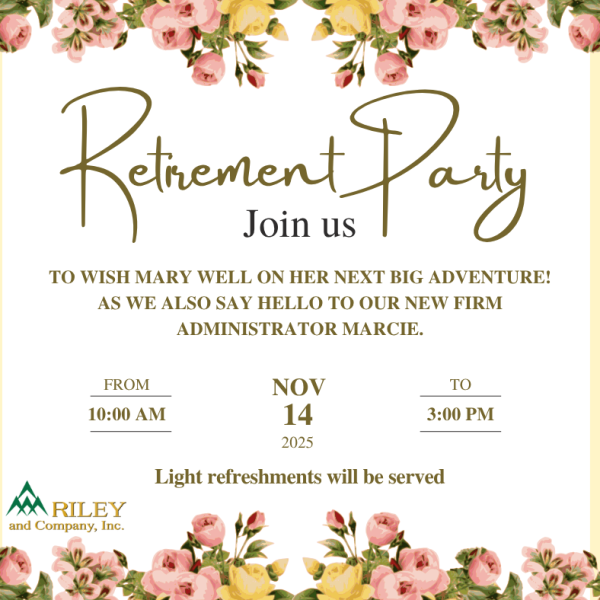 Join us as Mary Retires!